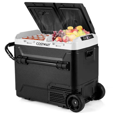 Costway Dual Zone 12V Car Refrigerator 64Qt Portable Compressor Fridge Freezer (-4℉~68℉) for Rvs | Fridge.com