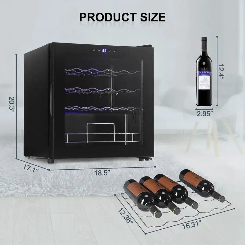 Cosvalve 18.5'' 19 Bottle and 130 Can Single Zone Freestanding Wine & Beverage Refrigerator | Fridge.com