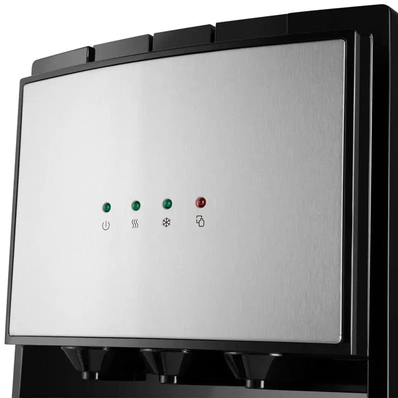 Cosvalve Black Free Standing Bottom Loading Water Dispenser | Fridge.com