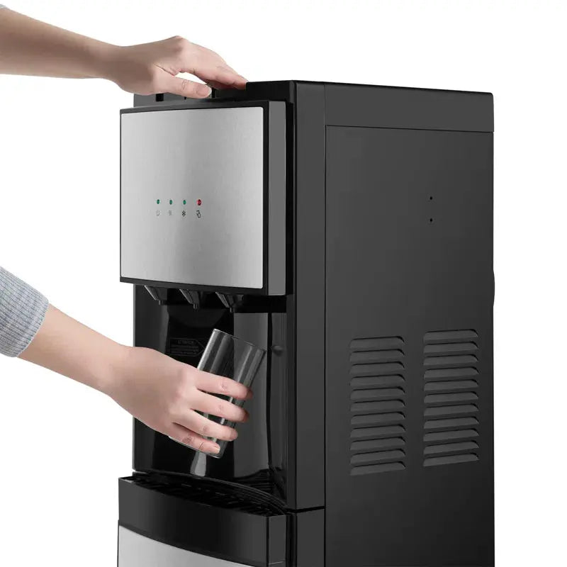 Cosvalve Black Free Standing Bottom Loading Water Dispenser | Fridge.com