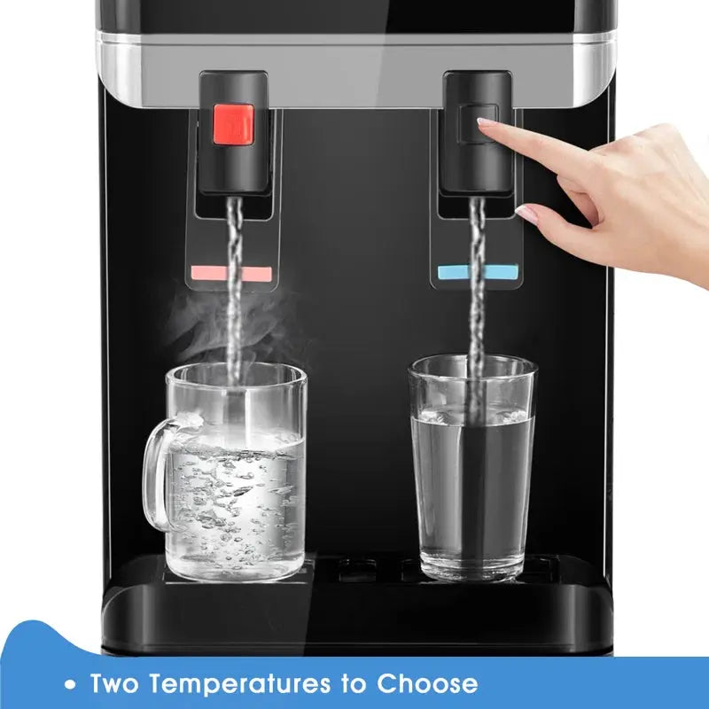 Cosvalve Black Free Standing Top Loading Electric Water Dispenser | Fridge.com