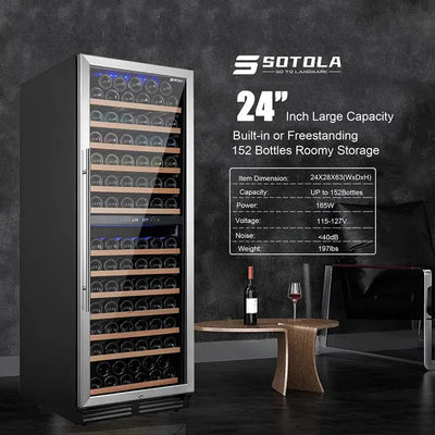 Cozypony 610'' Dual Zone Wine Refrigerator | Fridge.com