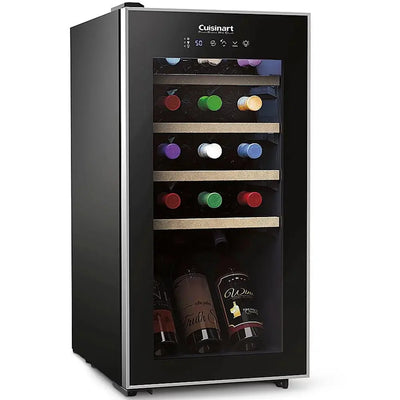 Cuisinart CWC-1500CU 15-Bottle Private Reserve Compressor Wine Cellar, Black | Fridge.com