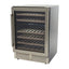 DESIGNER Series Dual-Zone Wine Cooler, 46 Bottle Capacity, in Stainless Steel | Fridge.com