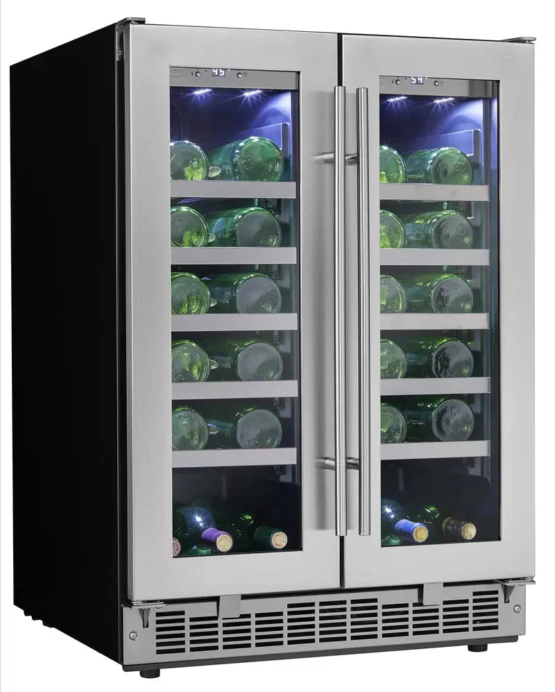 Danby 25.56'' 42 Bottle Dual Zone Built-In Wine Refrigerator | Fridge.com