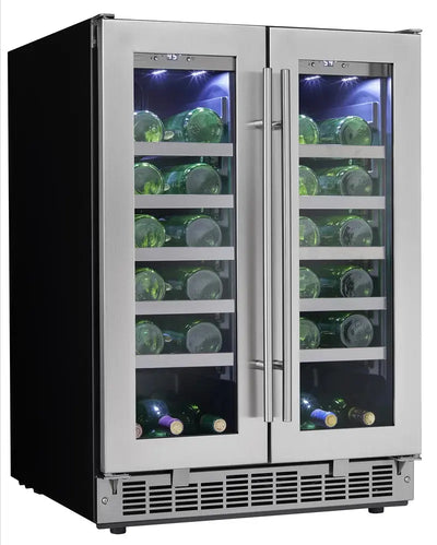 Danby 25.56'' 42 Bottle Dual Zone Built-In Wine Refrigerator | Fridge.com