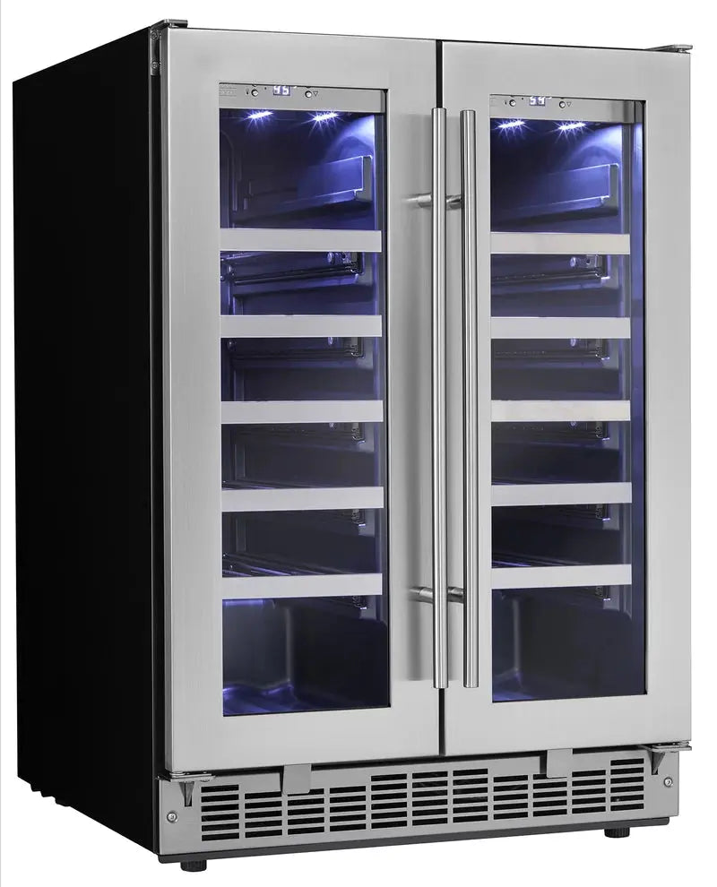 Danby 25.56'' 42 Bottle Dual Zone Built-In Wine Refrigerator | Fridge.com