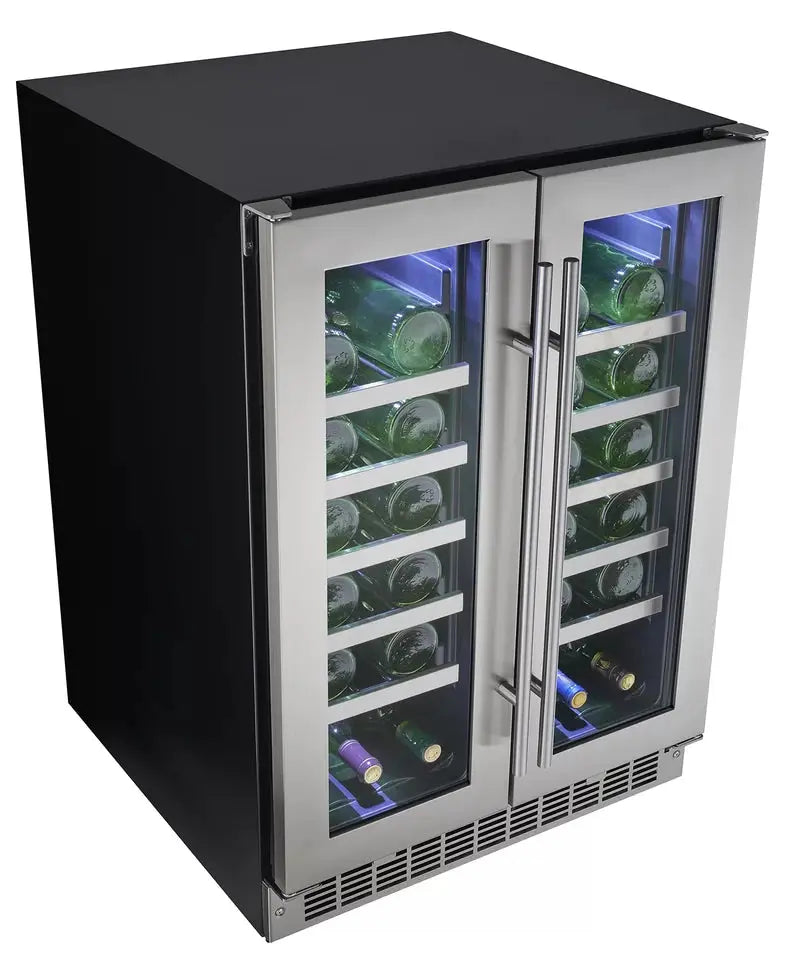 Danby 25.56'' 42 Bottle Dual Zone Built-In Wine Refrigerator | Fridge.com