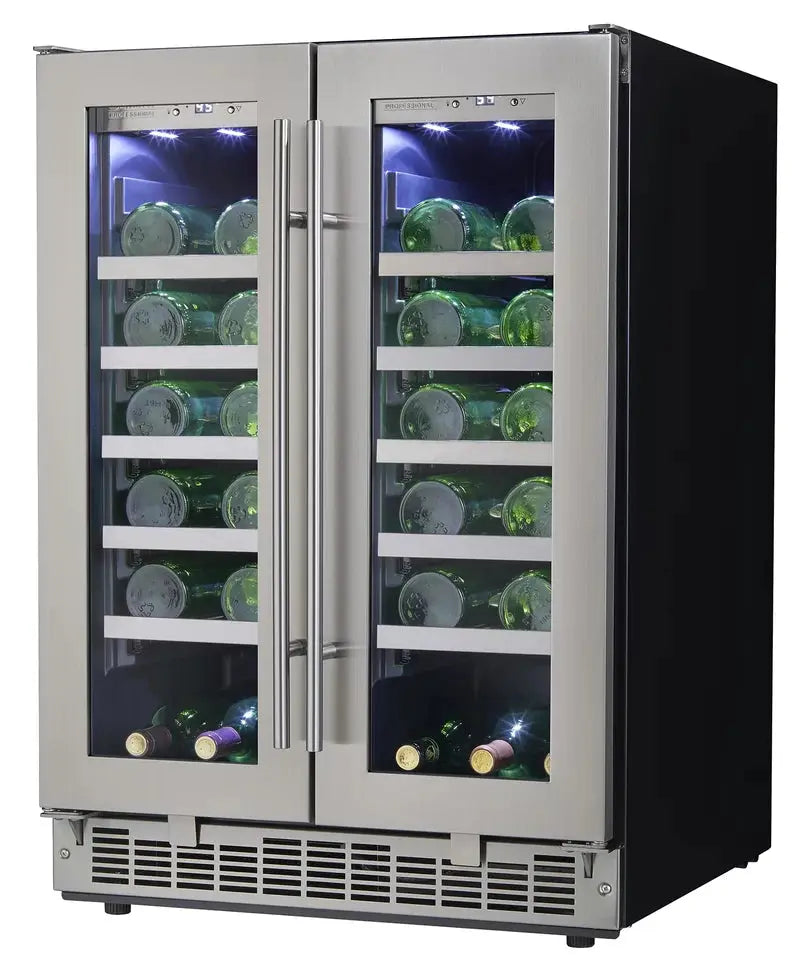 Danby 25.56'' 42 Bottle Dual Zone Built-In Wine Refrigerator | Fridge.com