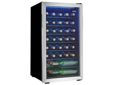 Danby 36 Bottle Free-Standing Wine Cooler in Stainless | Fridge.com