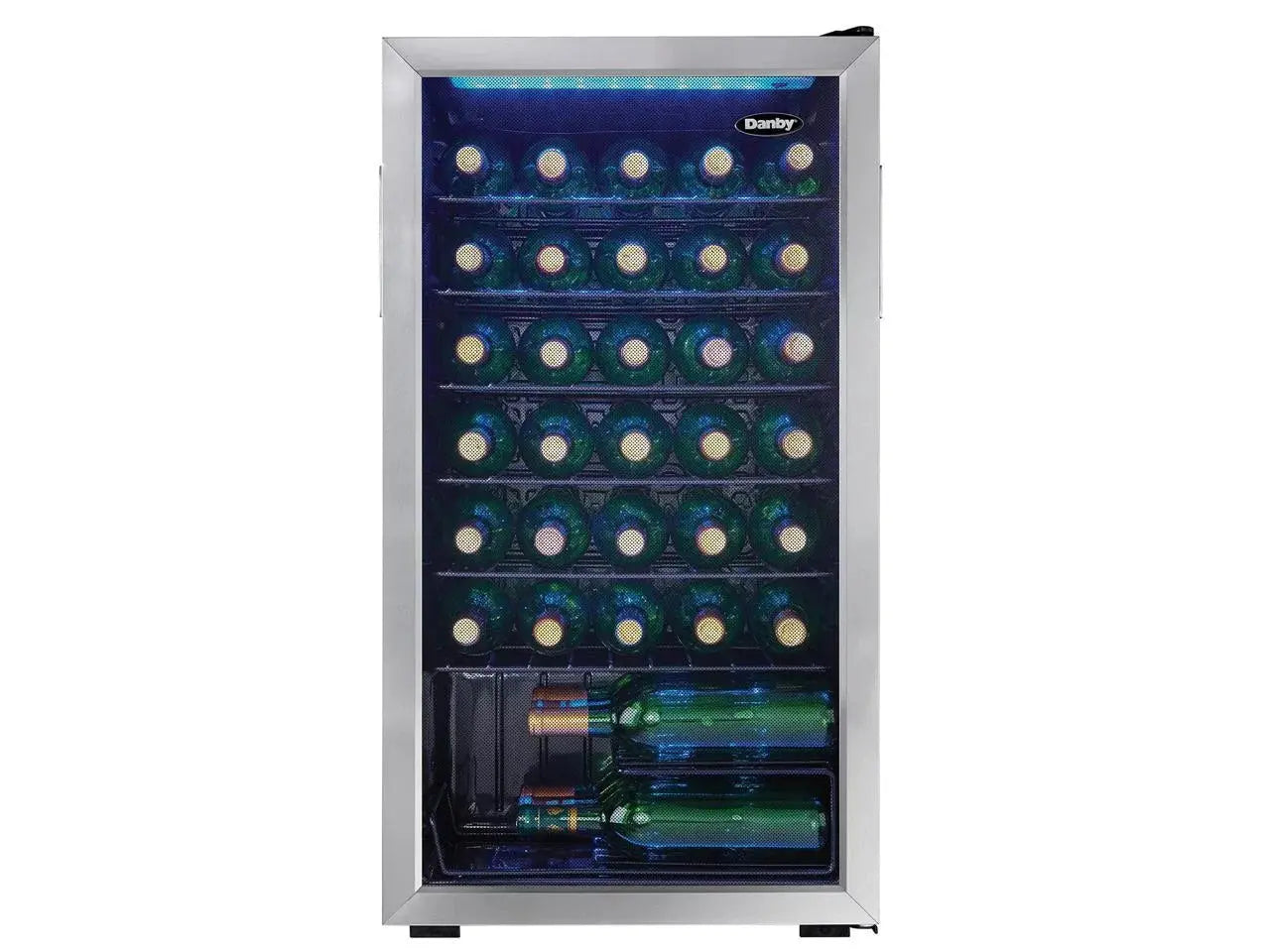 Danby 36 Bottle Free-Standing Wine Cooler in Stainless | Fridge.com