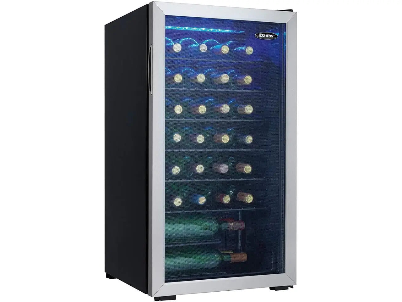 Danby 36 Bottle Free-Standing Wine Cooler in Stainless | Fridge.com