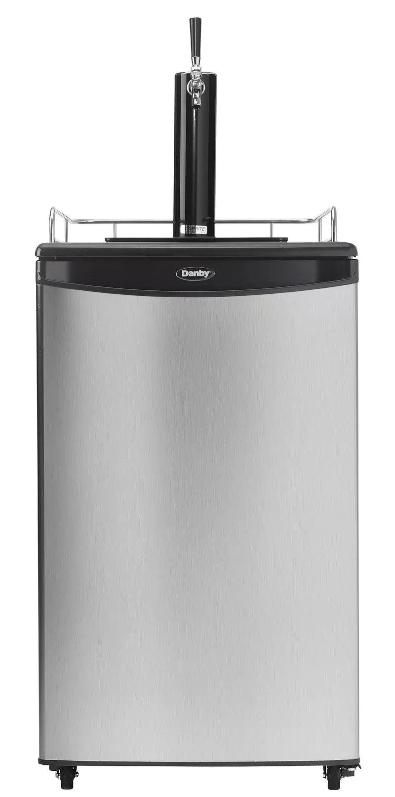 Danby 5.4 Cubic Feet Silver Single Tap Half Barrel (Full Size) Freestanding Kegerator with Adjustable Temperature | Fridge.com