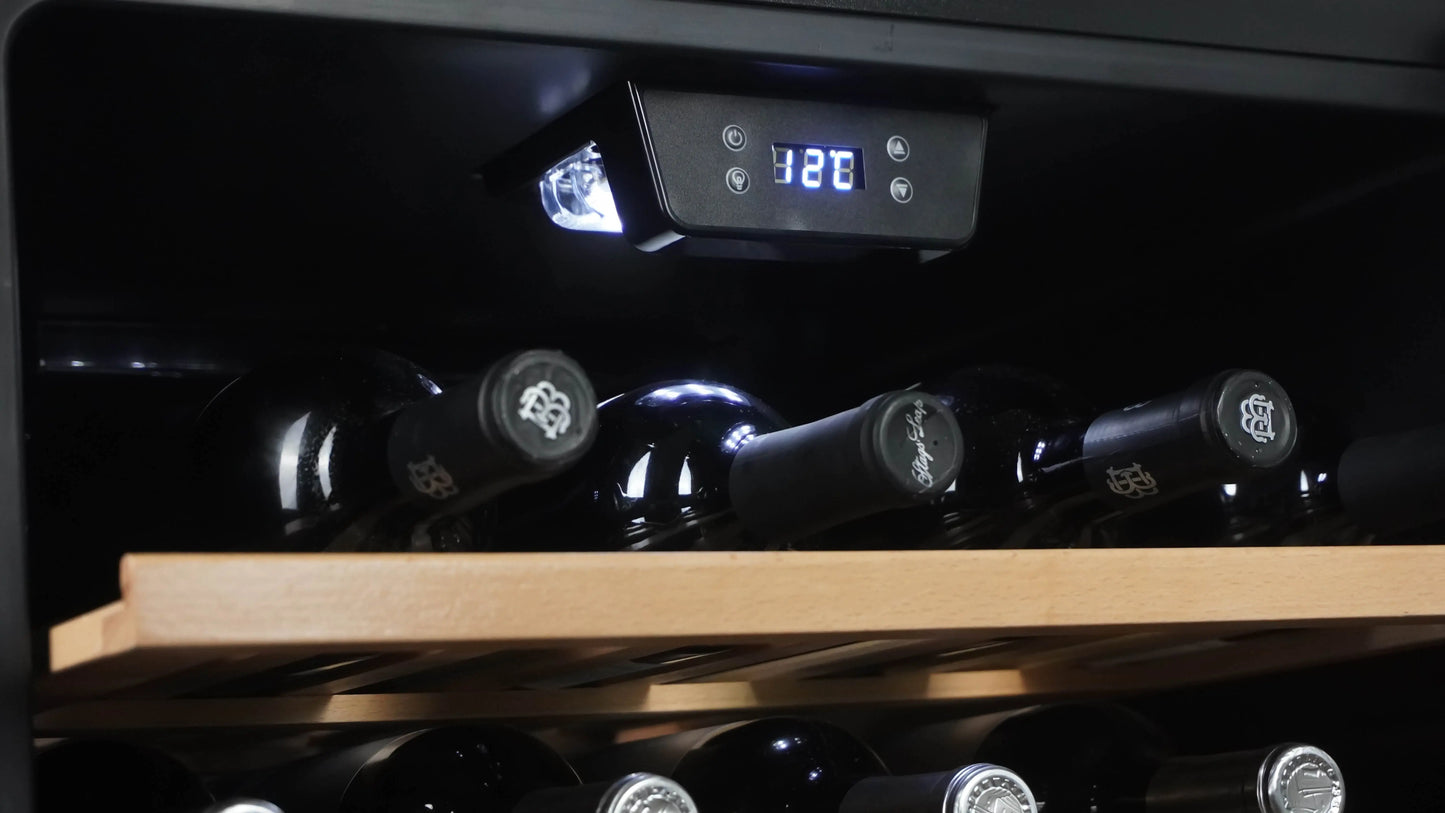 Danby 94 Bottle Free-Standing Wine Cooler in Black DWC94L1B | Fridge.com