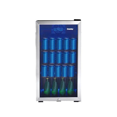 Danby DBC117A1BSSDB-6 3.1 Cu. Ft. Free-Standing Beverage Center in Stainless Steel | Fridge.com