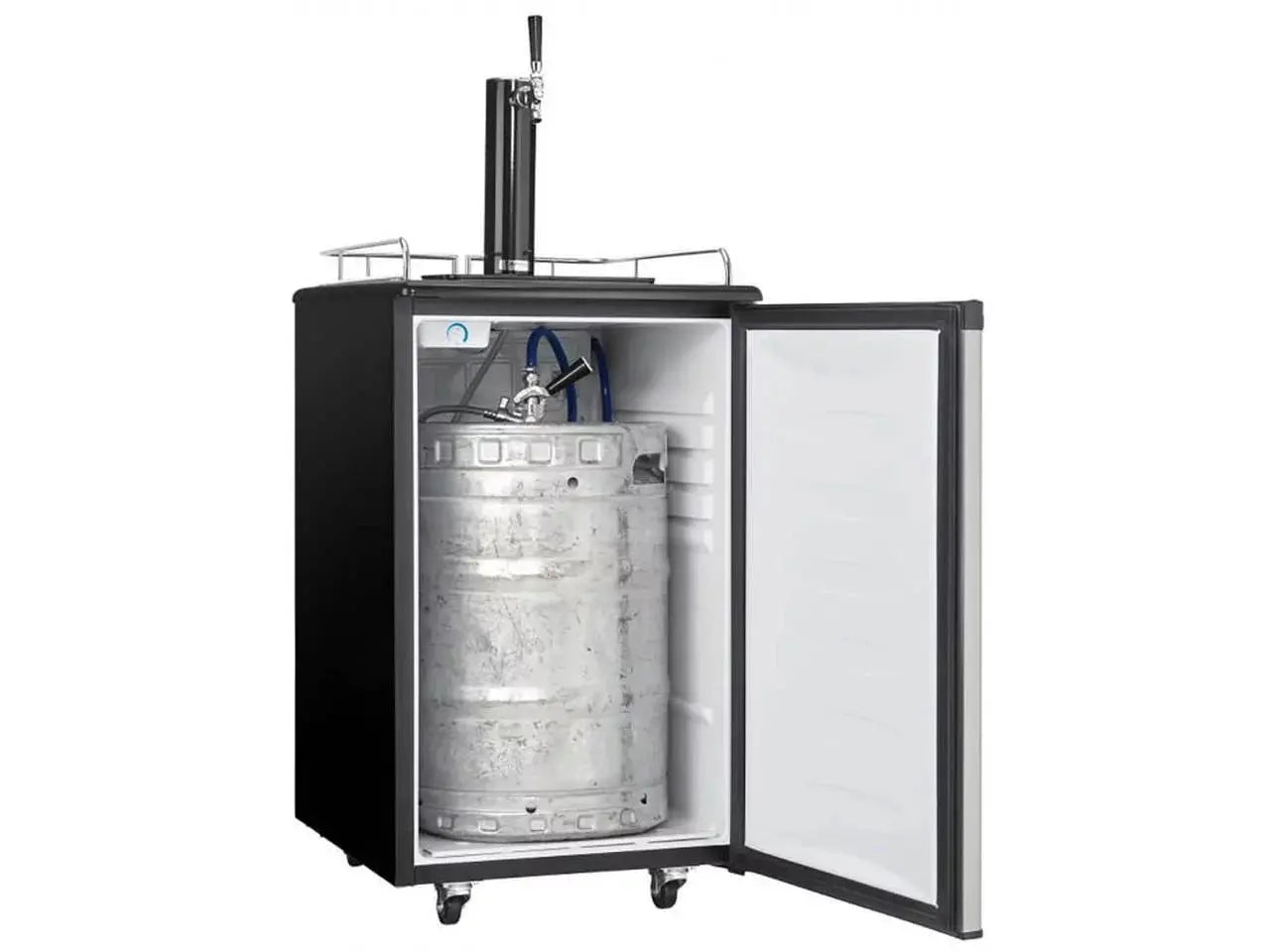 Danby DKC054A1BSLDB 5.4 Cu. Ft. (153 Litres) Capacity Single Tap Keg Cooler in Stainless Steel | Fridge.com