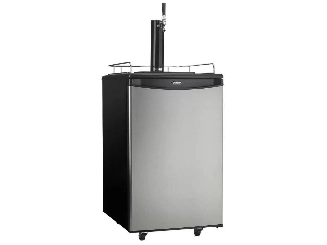 Danby DKC054A1BSLDB 5.4 Cu. Ft. (153 Litres) Capacity Single Tap Keg Cooler in Stainless Steel | Fridge.com