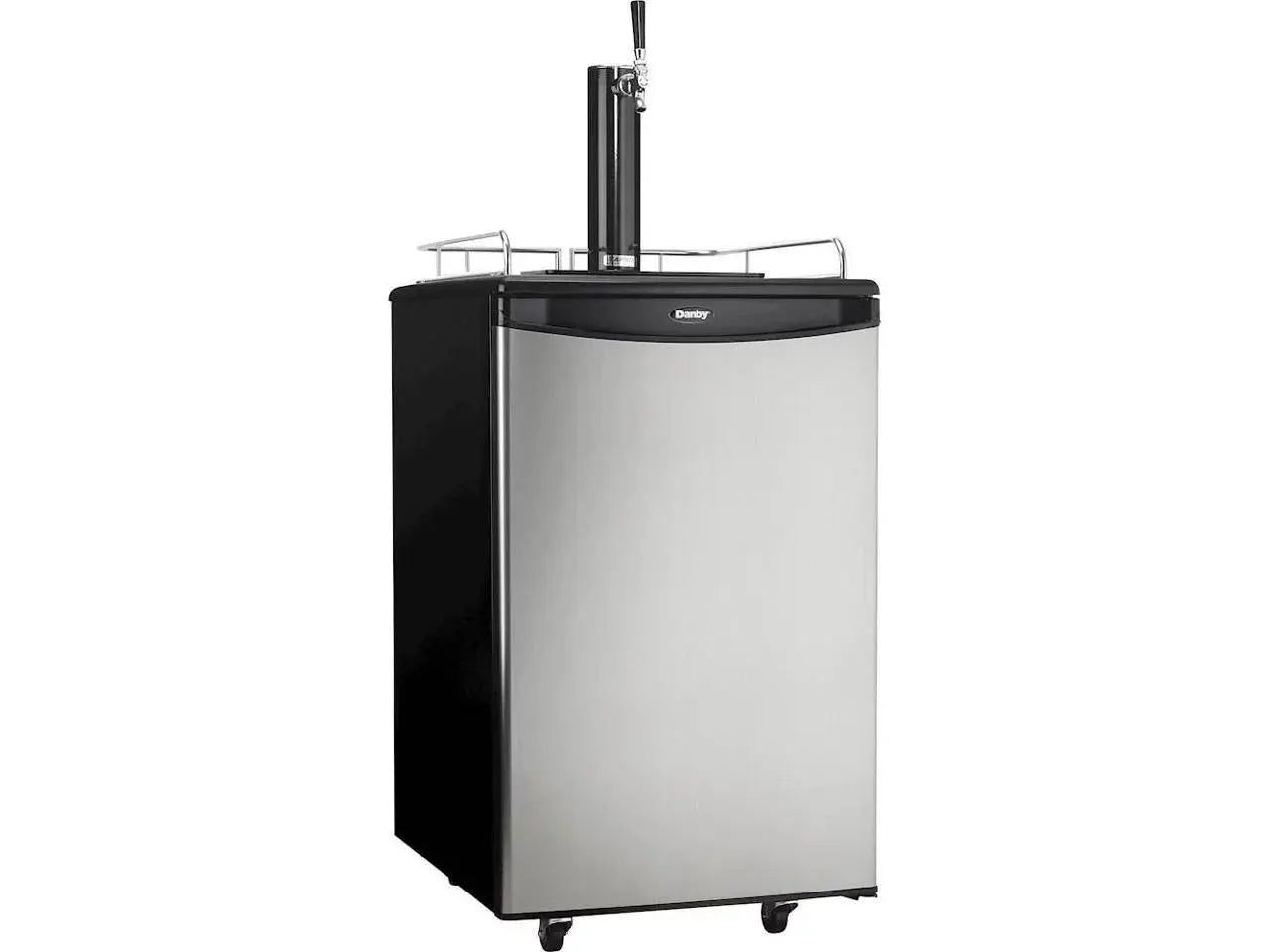 Danby DKC054A1BSLDB 5.4 Cu. Ft. (153 Litres) Capacity Single Tap Keg Cooler in Stainless Steel | Fridge.com