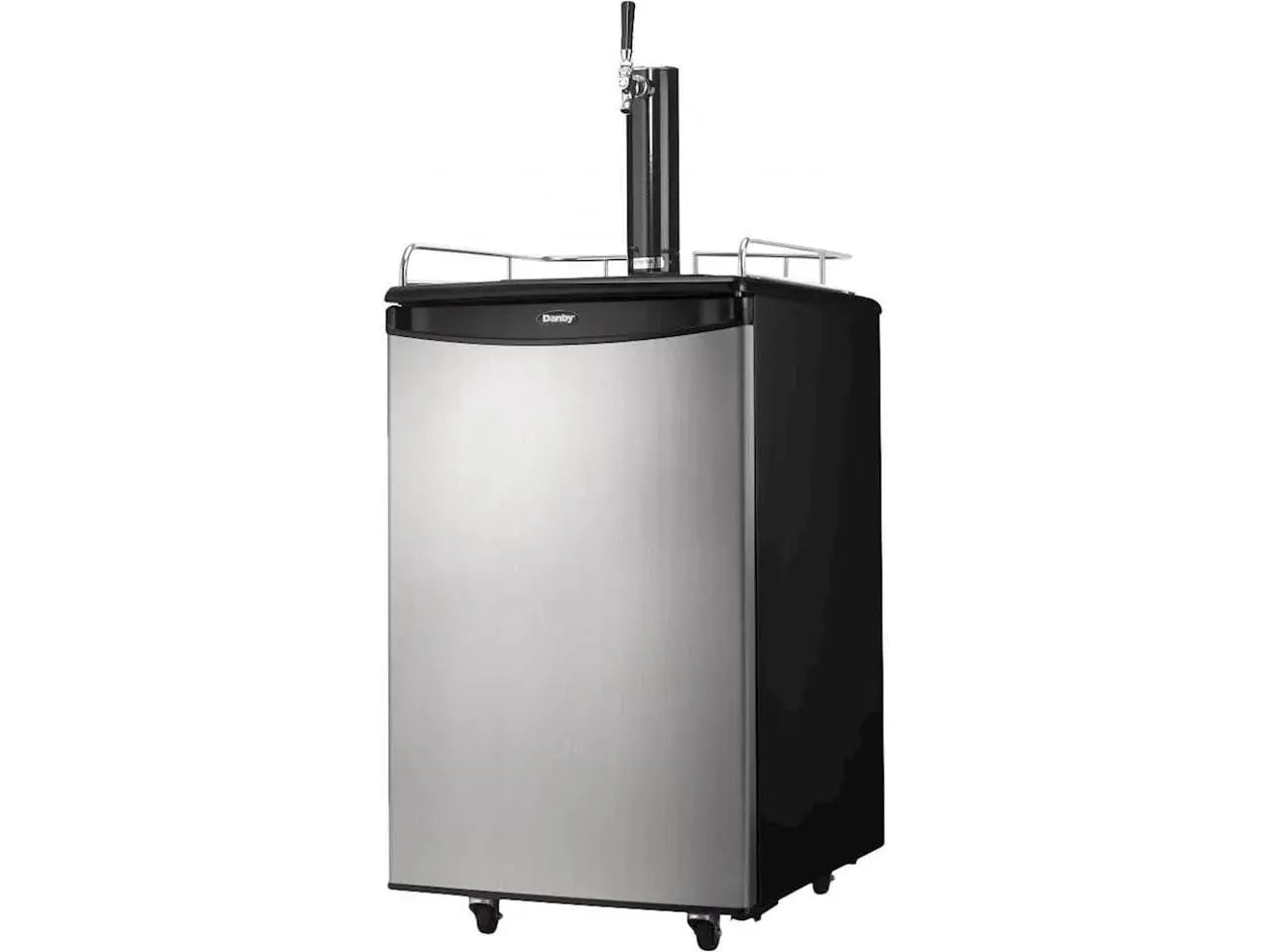 Danby DKC054A1BSLDB 5.4 Cu. Ft. (153 Litres) Capacity Single Tap Keg Cooler in Stainless Steel | Fridge.com