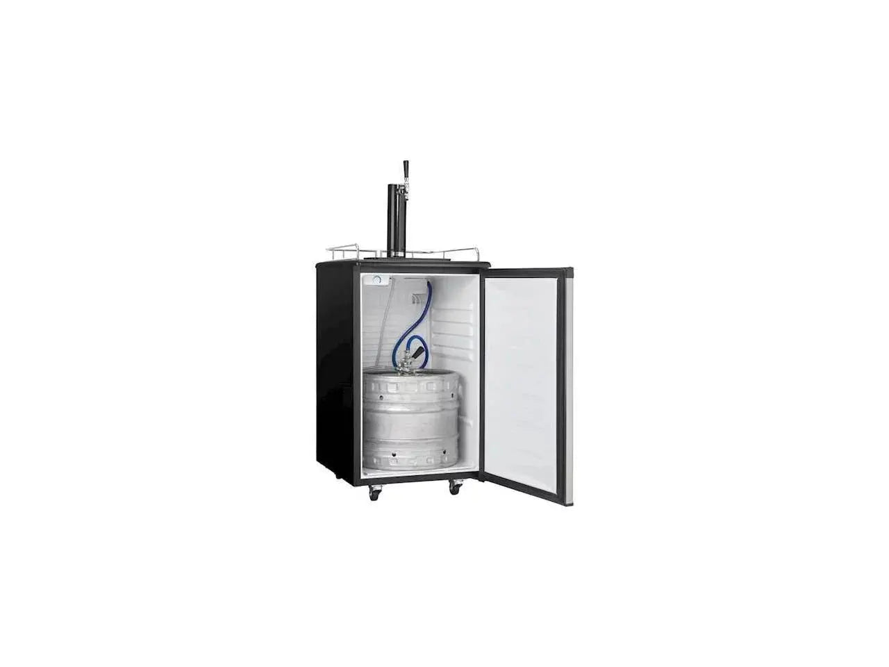 Danby DKC054A1BSLDB 5.4 Cu. Ft. (153 Litres) Capacity Single Tap Keg Cooler in Stainless Steel | Fridge.com