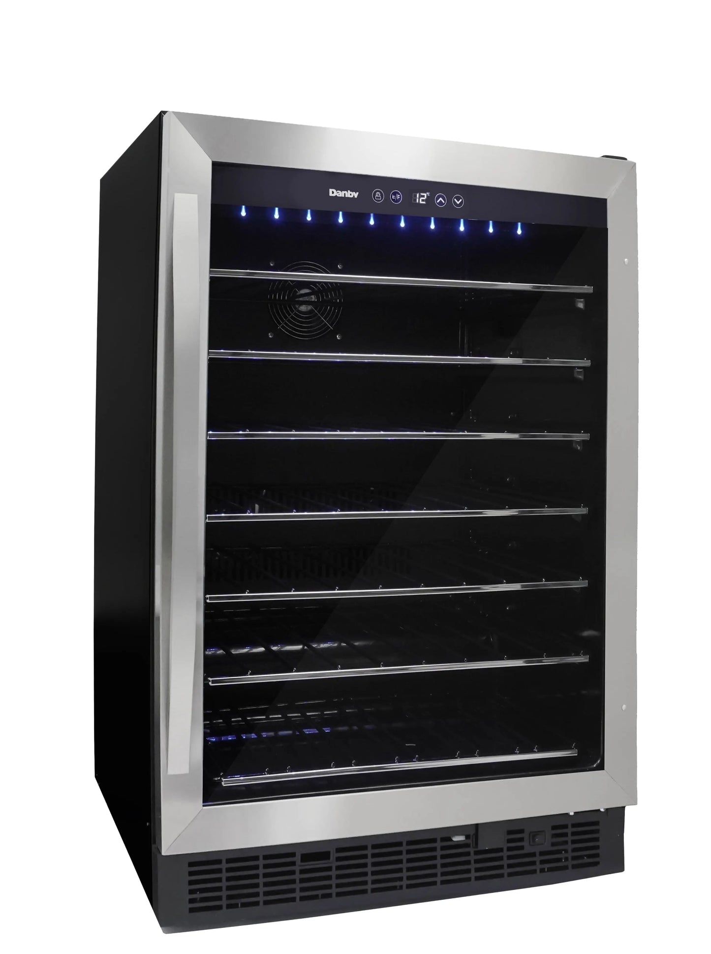 Danby DWC057A1BSS 5.7 Cu. Ft. Built-In Beverage Center, Holds 60 Bottles, Single Zone under Counter Wine Fridge in Stainless Steel | Fridge.com