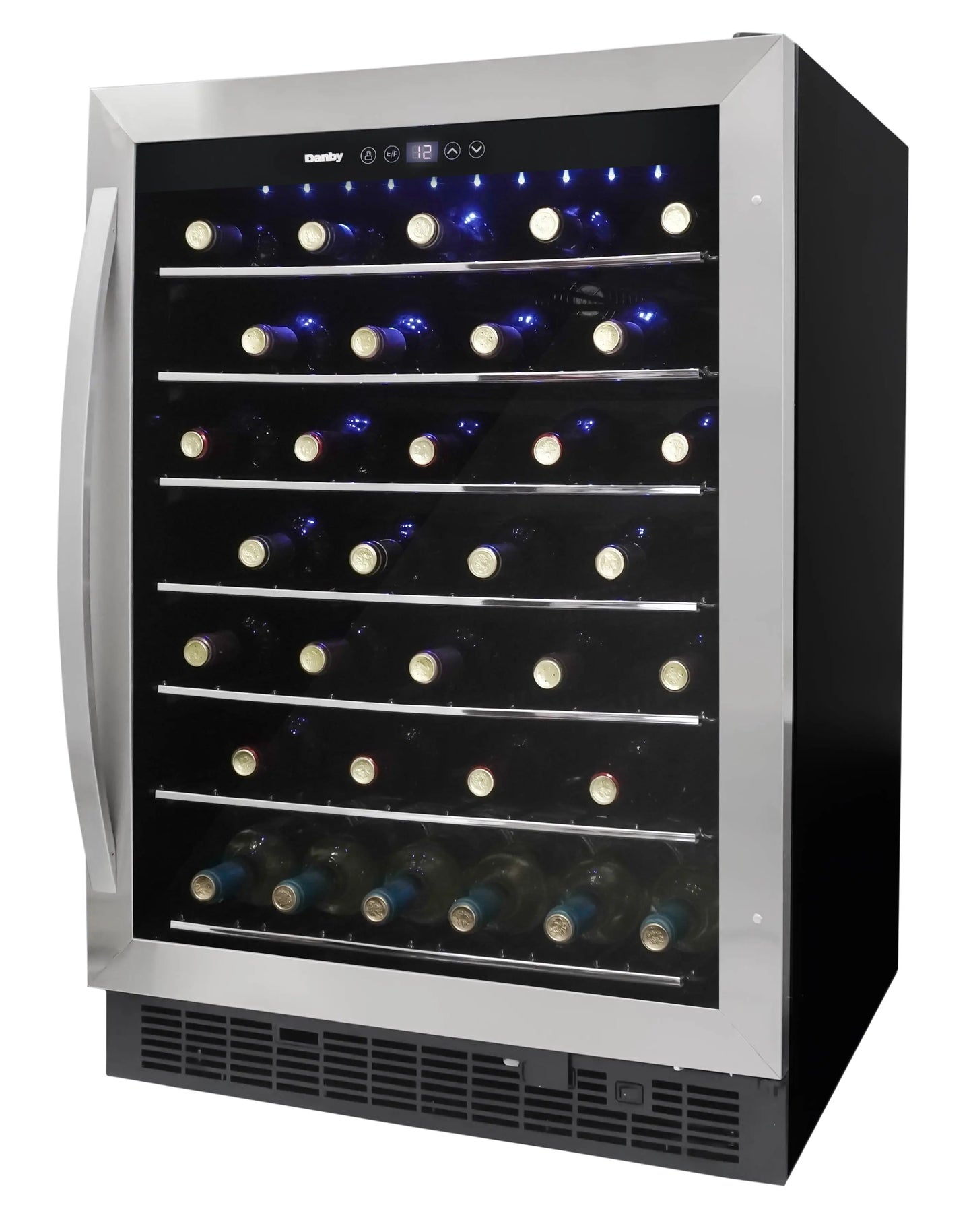 Danby DWC057A1BSS 5.7 Cu. Ft. Built-In Beverage Center, Holds 60 Bottles, Single Zone under Counter Wine Fridge in Stainless Steel | Fridge.com