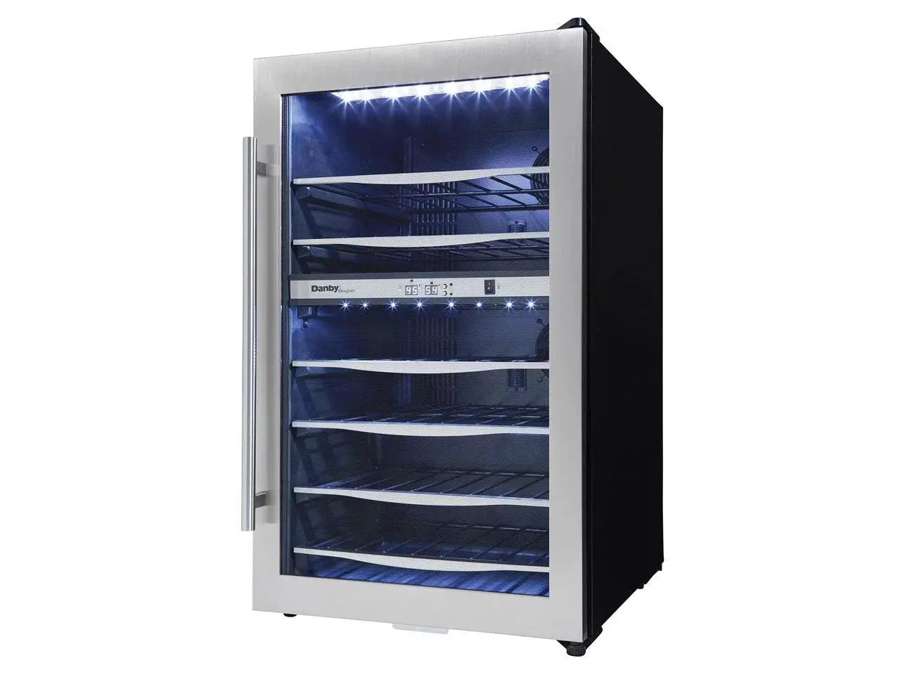 Danby Designer DWC040A3BSSD 38 Bottle Compact LED Light Refrigerator Wine Cooler | Fridge.com