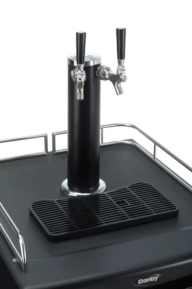 Danby Entertainer 5.4 Cubic Feet Stainless Steel Dual Tap Freestanding Kegerator with Adjustable Temperature | Fridge.com