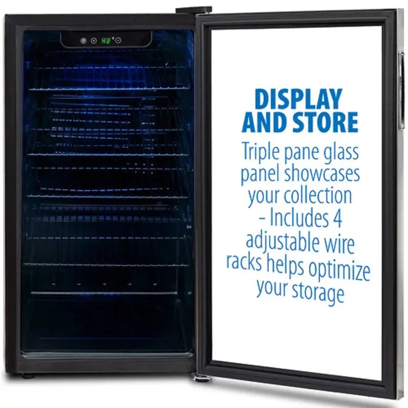 Deco Chef 118 Cans (12 Oz.) Freestanding Beverage Refrigerator with Wine Storage | Fridge.com