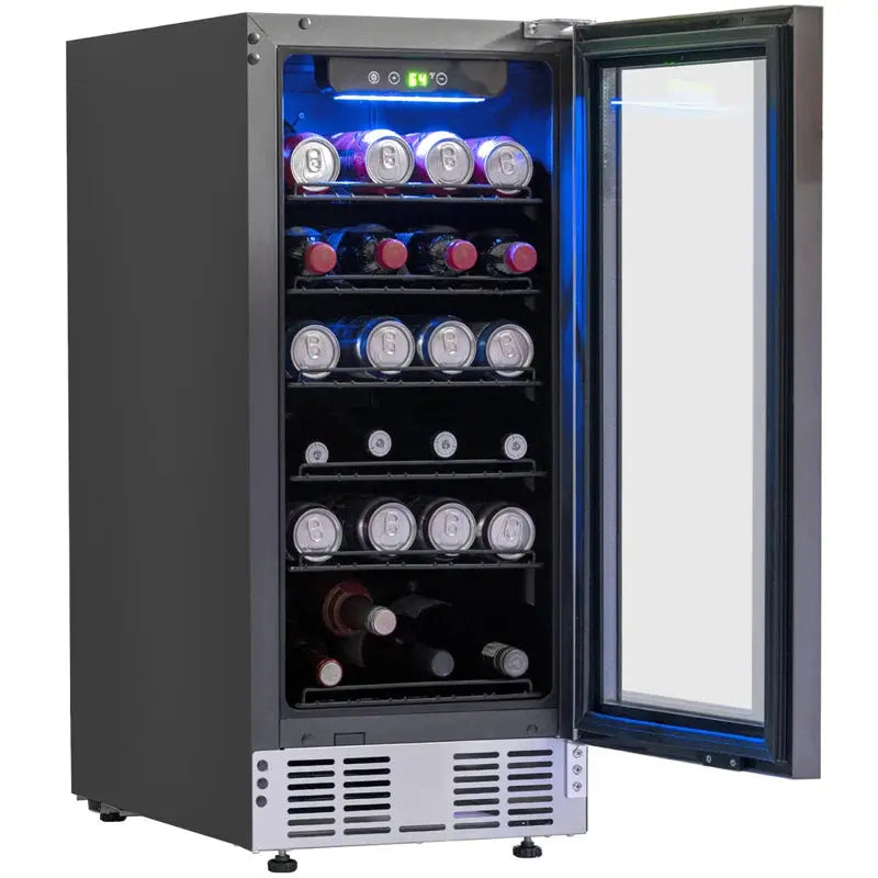 Deco Chef 85 Cans (12 Oz.) Countertop Beverage Refrigerator and with Glass Door | Fridge.com