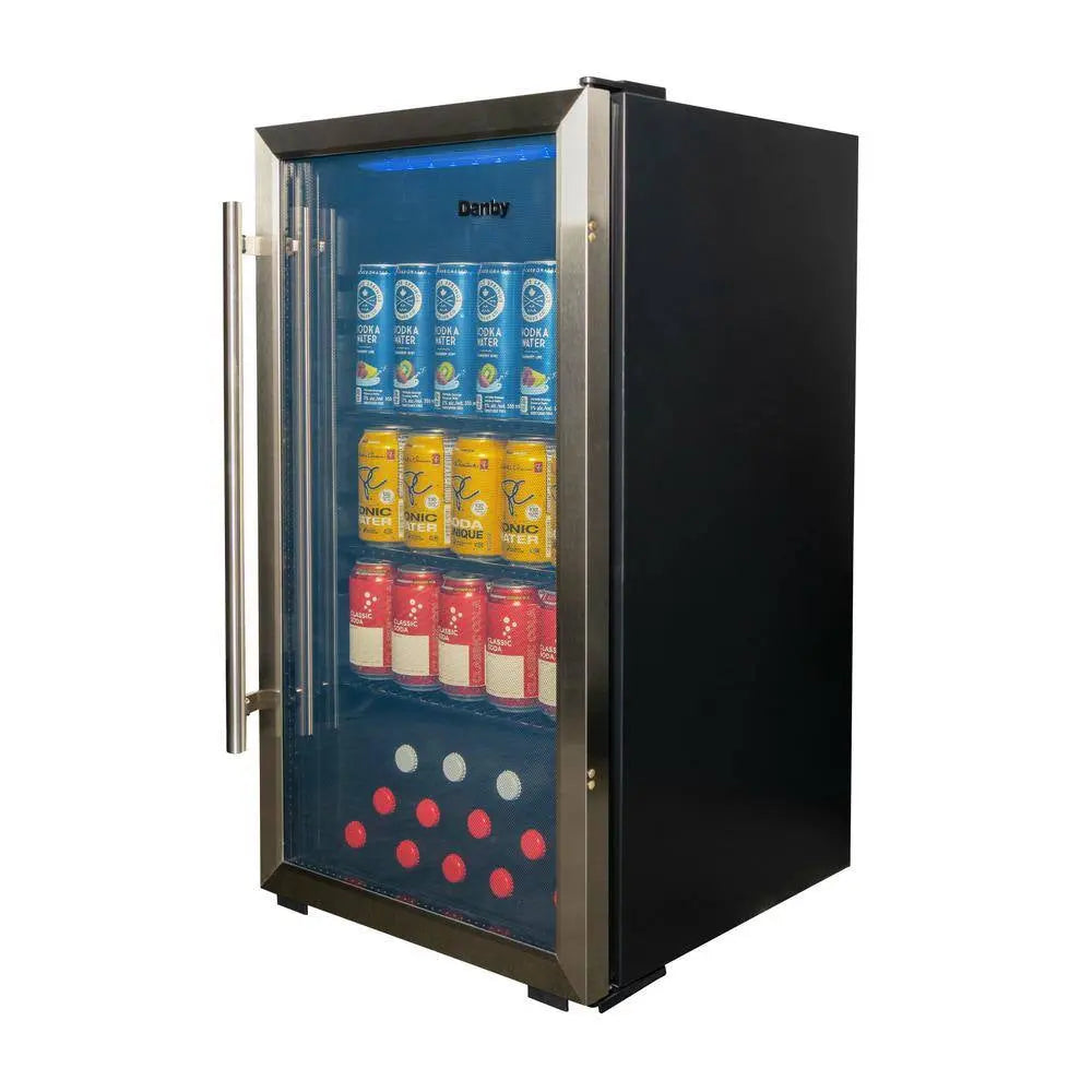 Designer 17.5 In. Wide 117-Can Free-Standing Beverage Cooler | Fridge.com