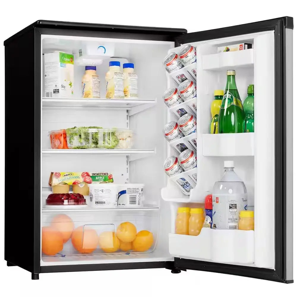 Designer 4.4 Cu. Ft. Mini Fridge in Stainless Steel without Freezer | Fridge.com