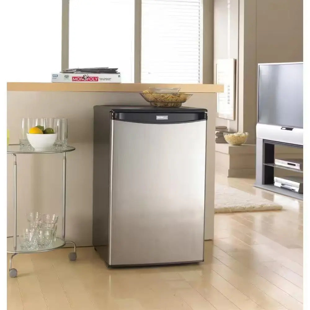 Designer 4.4 Cu. Ft. Mini Fridge in Stainless Steel without Freezer | Fridge.com