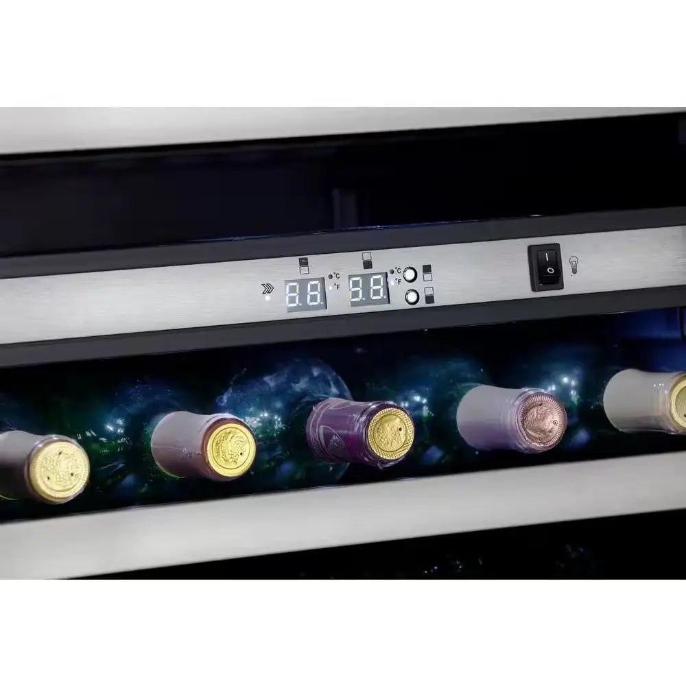 Designer Dual-Zone 19.44 In. 38-Bottle Free-Standing Wine Cooler | Fridge.com