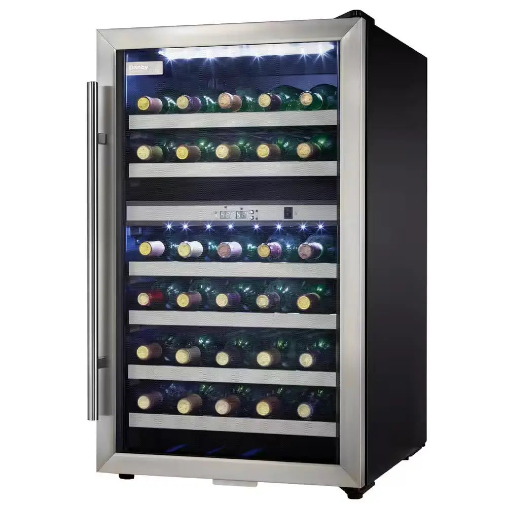 Designer Dual-Zone 19.44 In. 38-Bottle Free-Standing Wine Cooler | Fridge.com