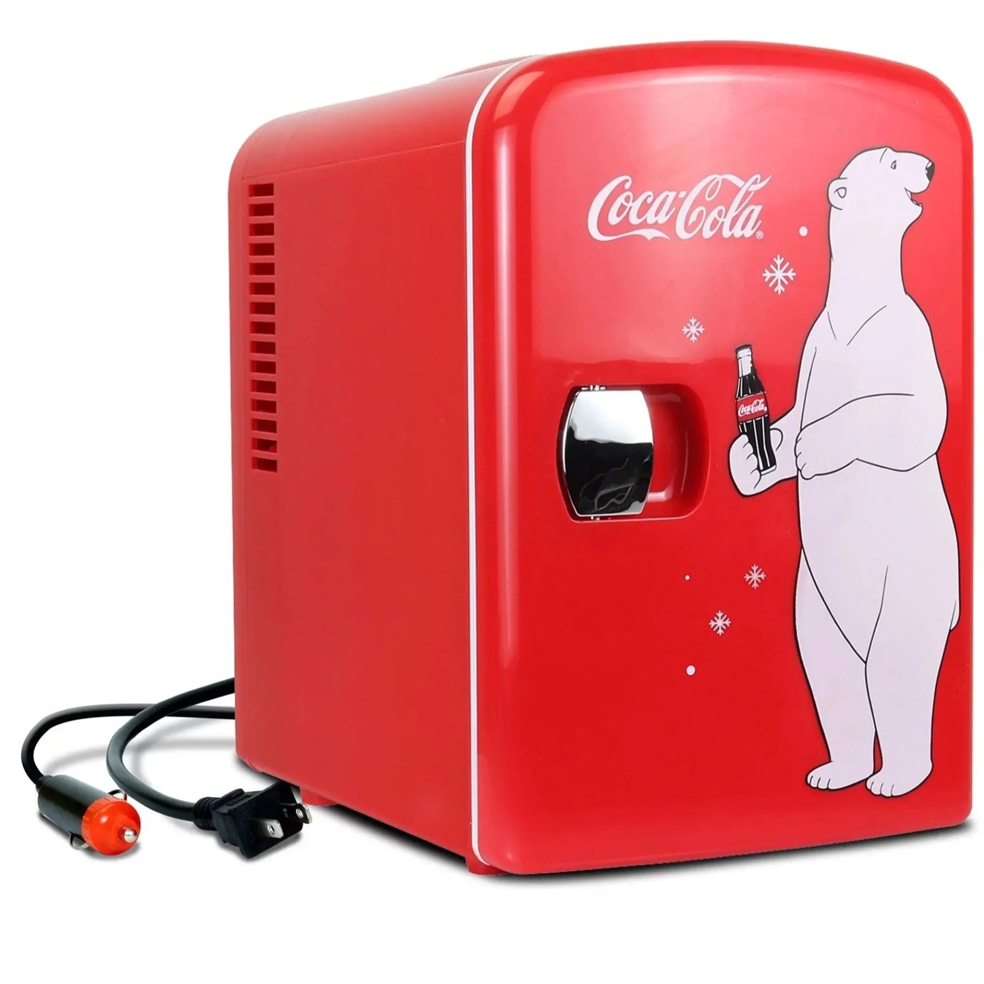 Diet Coke 6 Can Mini Fridge 4L Mini Electric Cooler Warmer Portable 12V Car Cooler Gray | Fridge.com