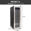 Nutrichef PKCWC12 12 Bottle Cooler Refrigerator White and Red Countertop Chiller W/ Digital Control | Fridge.com