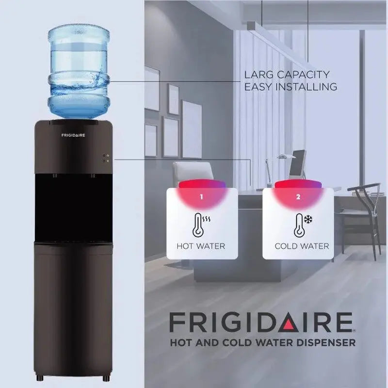 Frigidaire Water Cooler/Dispenser, Black | Fridge.com