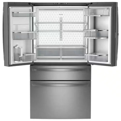 Profile 29 Cu. Ft. Smart 4-Door French-Door Refrigerator Stainless Steel W/Door in Door, Dual-Dispense Autofill Pitcher | Fridge.com