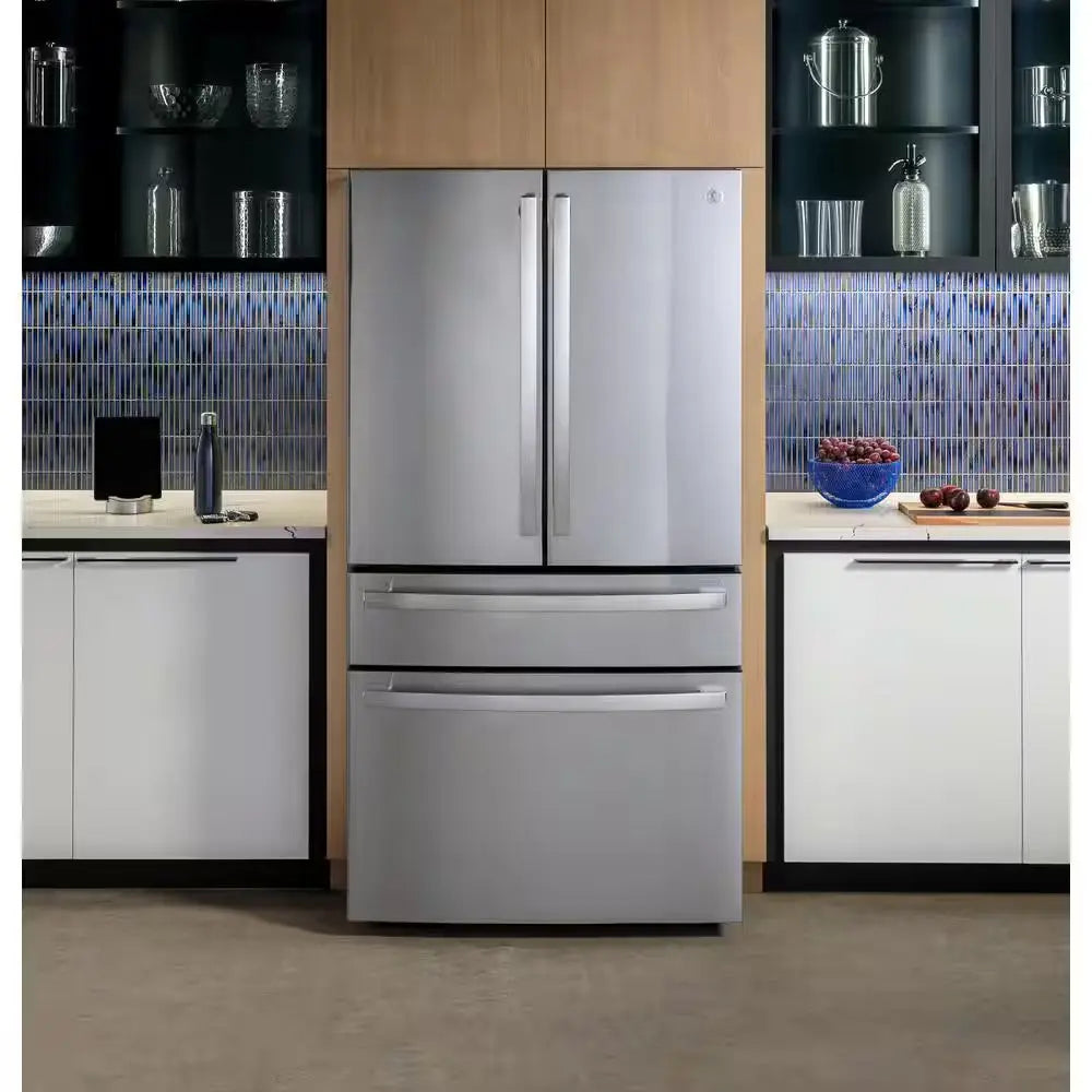 Profile 29 Cu. Ft. Smart 4-Door French-Door Refrigerator Stainless Steel W/Door in Door, Dual-Dispense Autofill Pitcher | Fridge.com