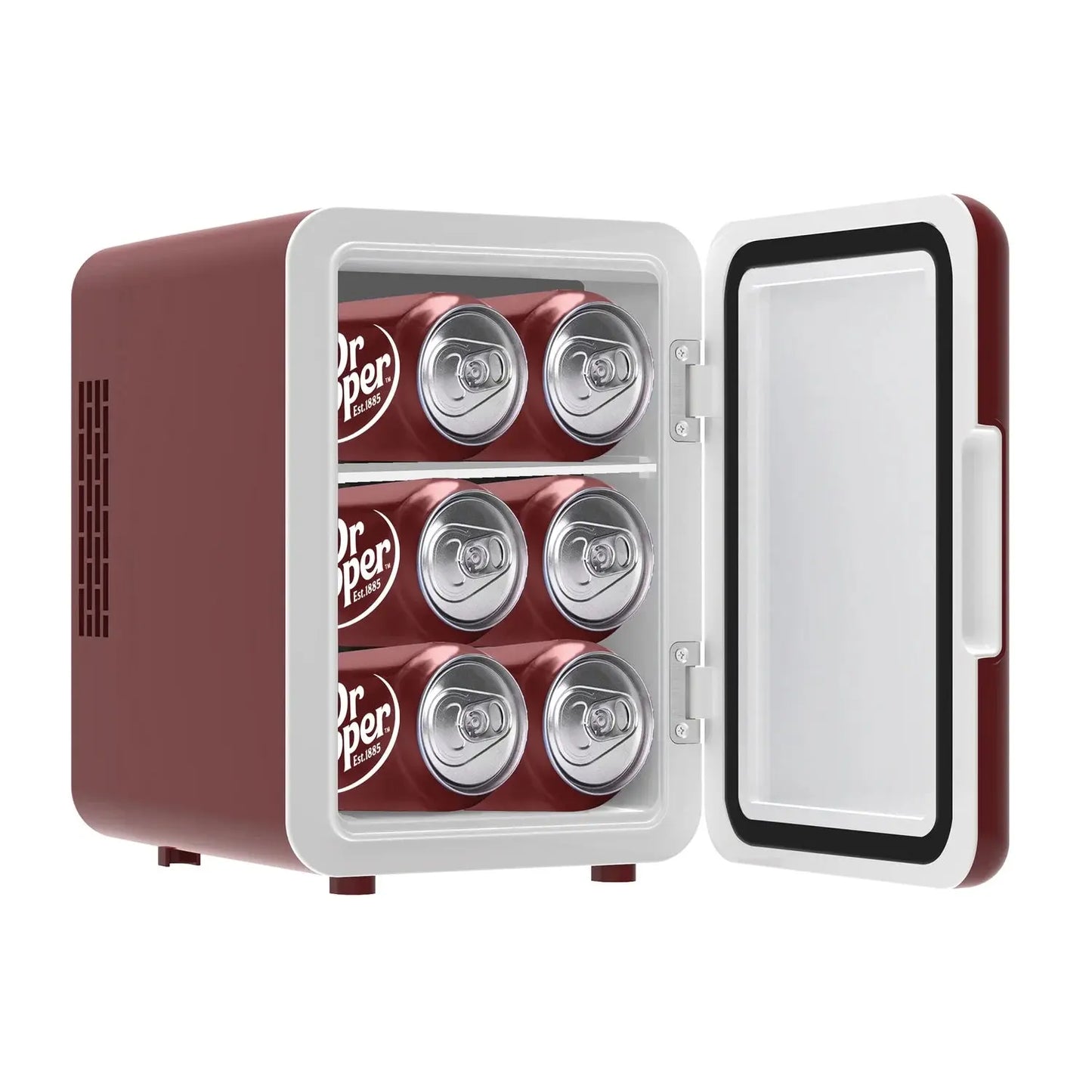 Dr. Pepper 6-Can Portable Mini Fridge, MIS153DRP, Red | Fridge.com