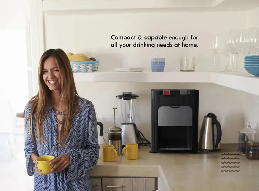 Drinkpod Black Countertop Bottleless Electric Filtered Water Dispenser | Fridge.com