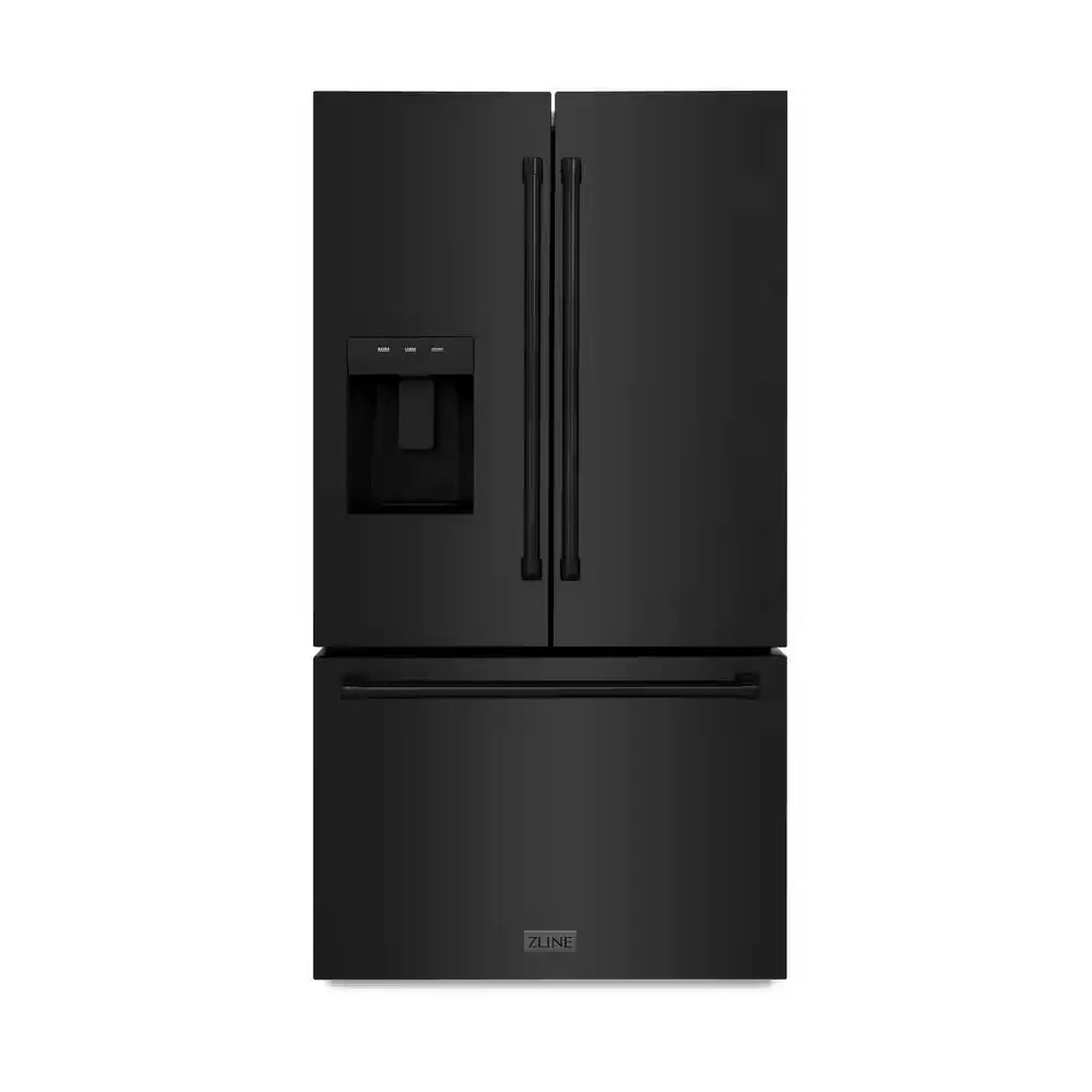 36 In. 3-Door French Door Refrigerator W/ Dual Ice Maker in Fingerprint Resistant Stainless & Square Champagne Bronze | Fridge.com