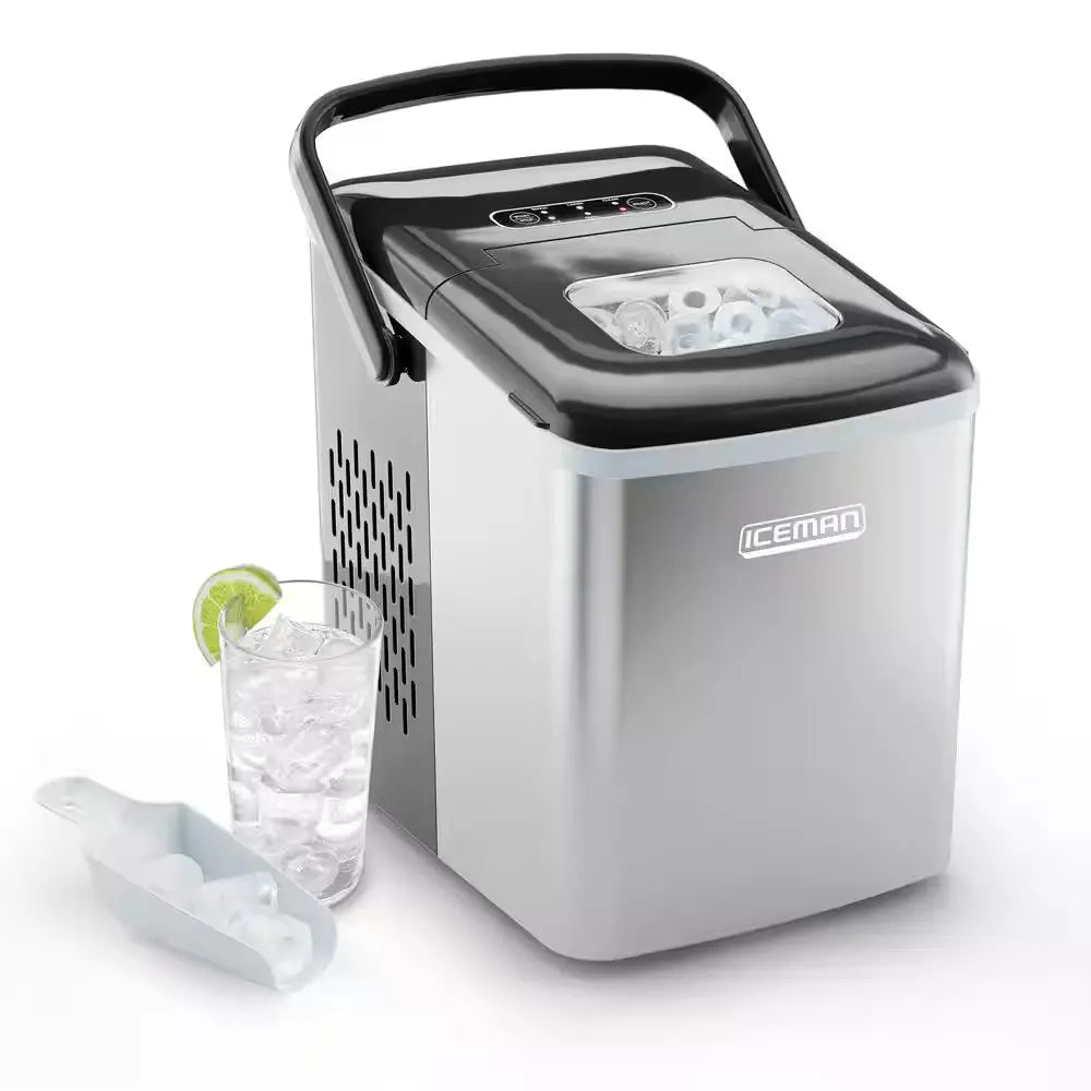 Dual-Size Ice Machine, Portable Ice Maker Machine, Creates 2 Cube Sizes in 6 Mins, Holds 1.3 Lb. of Ice | Fridge.com