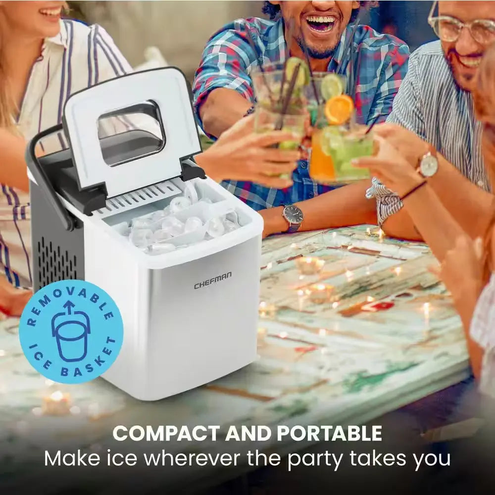 Dual-Size Ice Machine, Portable Ice Maker Machine, Creates 2 Cube Sizes in 6 Mins, Holds 1.3 Lb. of Ice | Fridge.com