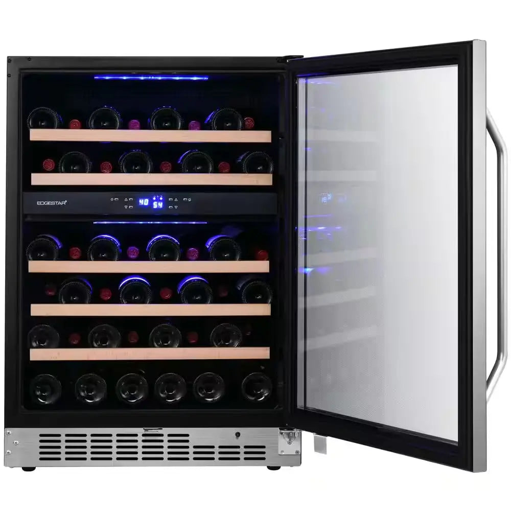 Dual Zone 24 In. 46-Bottle Built-In Wine Cooler | Fridge.com