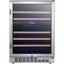 Dual Zone 24 In. 46-Bottle Built-In Wine Cooler | Fridge.com