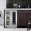 Dual Zone 24 In. Built-In 20-Bottle and 88-Can Beverage and Wine Cooler Fridge with French Doors, Stainless Steel | Fridge.com