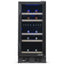 Dual Zone 29-Bottle Built-In Compressor Wine Cooler Fridge Quiet Operation and Beech Wood Shelves, Stainless Steel | Fridge.com