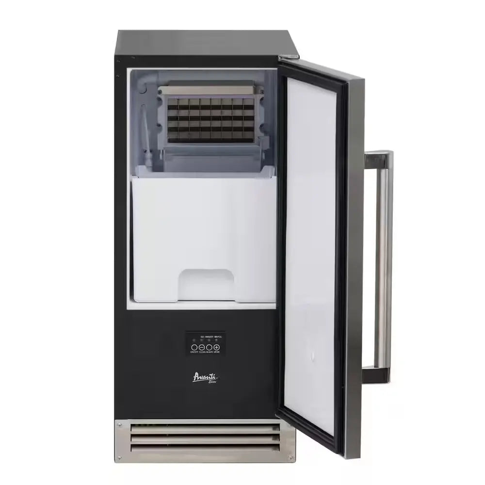 ELITE Built-In or Freestanding 49 Pound per Day Ice Maker, 15In., in Stainless Steel | Fridge.com